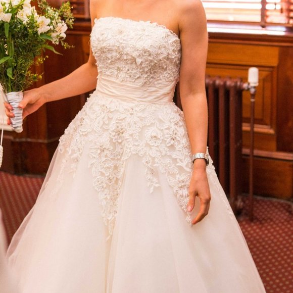 Justin Alexander 8465 Tea Length Wedding Dress - Picture 1 of 16